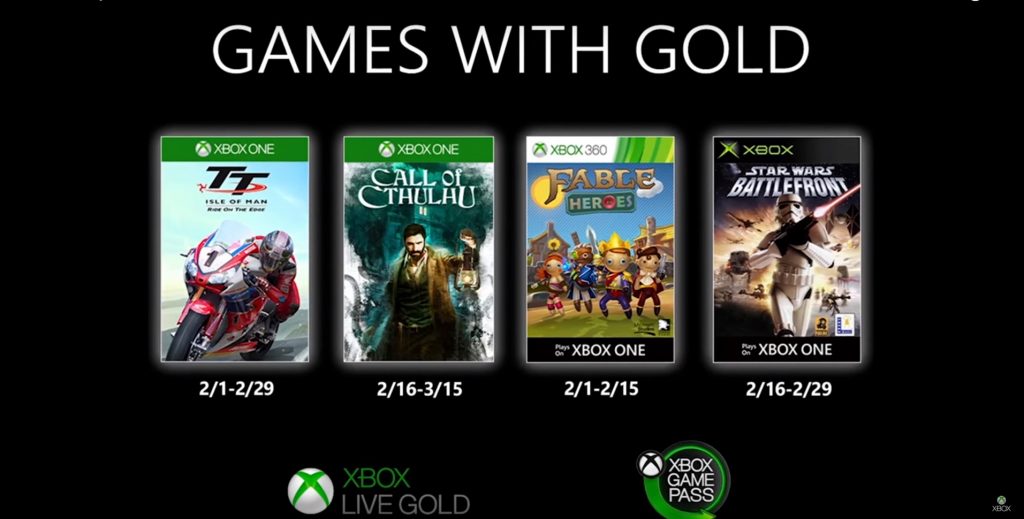 Xbox Surprises Everyone With Their Four Free Games In February Exclusively For Those With Gold Service